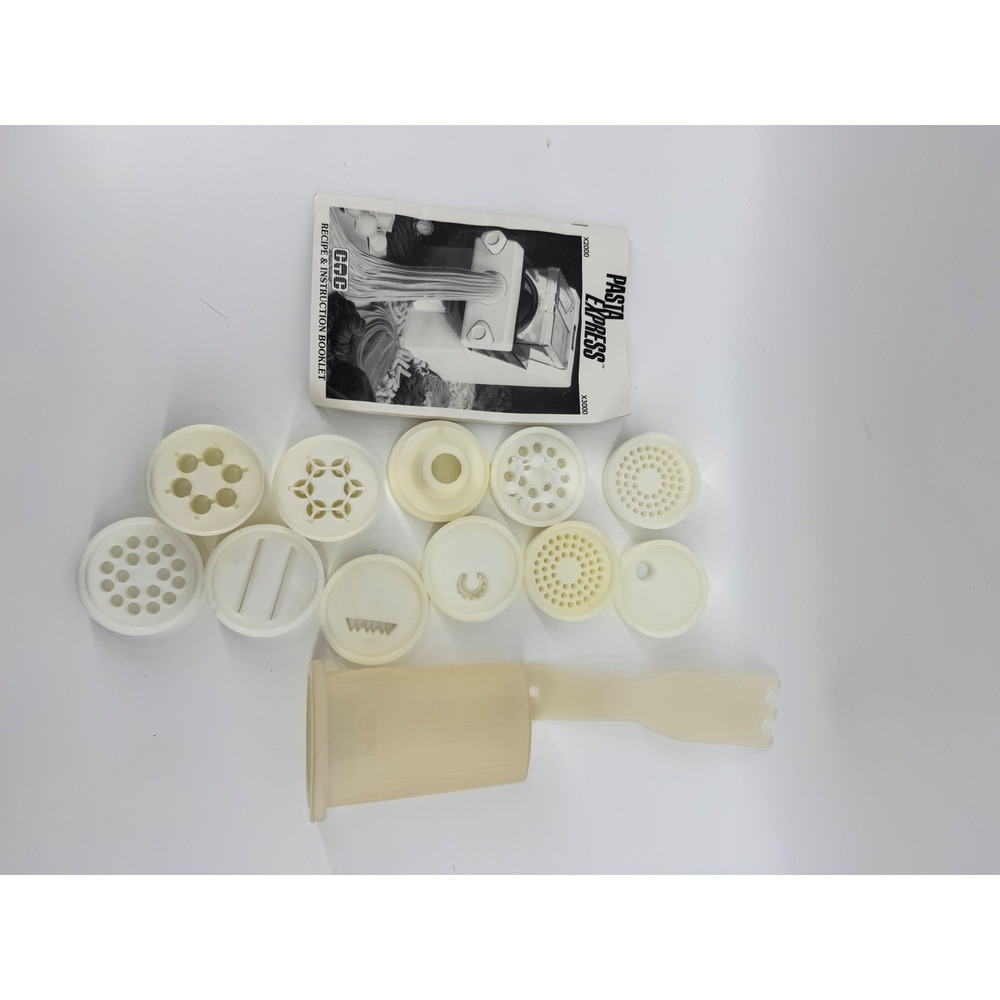 Vintage CTC PastaExpress X-2000 X-3000 Replacement Parts11 Discs Manual Cup Tool